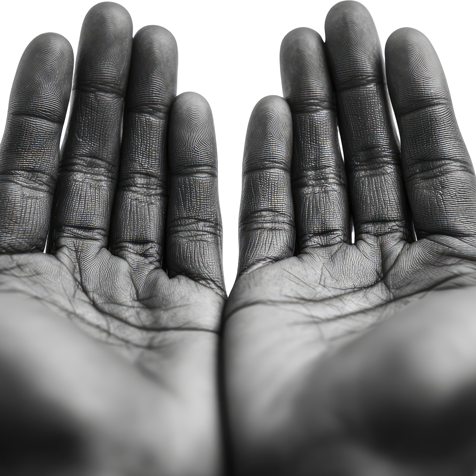 Children's hands in a huddle on grass, symbolizing community and support
